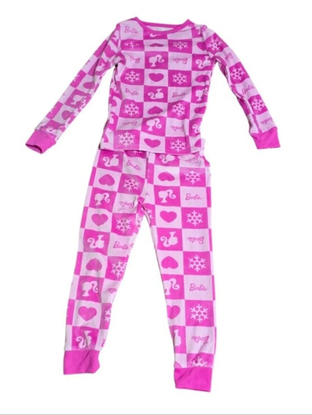 Barbie Pink Logo Pajama Set with Matching Purse & Earrings